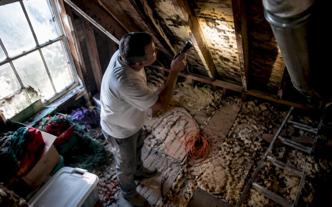 How Roof Leaks Drive Attic Mold Growth